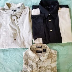 3 Van Heusen XXL men's SS shirts Lot #3
